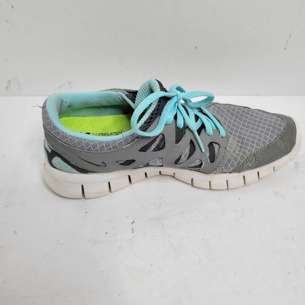 Nike Air Max Run Womens Lite 2 Gray w/Blue Laces Size 7.5 Tennis Shoes - Picture 6 of 14
